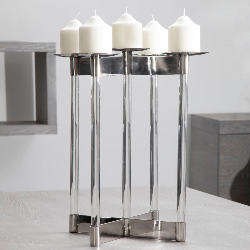 Lucita Silver Candelabra - Image 4