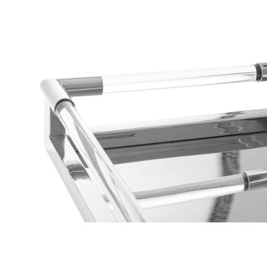 Lucita Silver Finish Tray