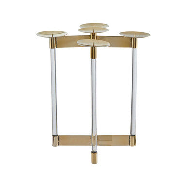 Lucita Gold Finish Candelabra.