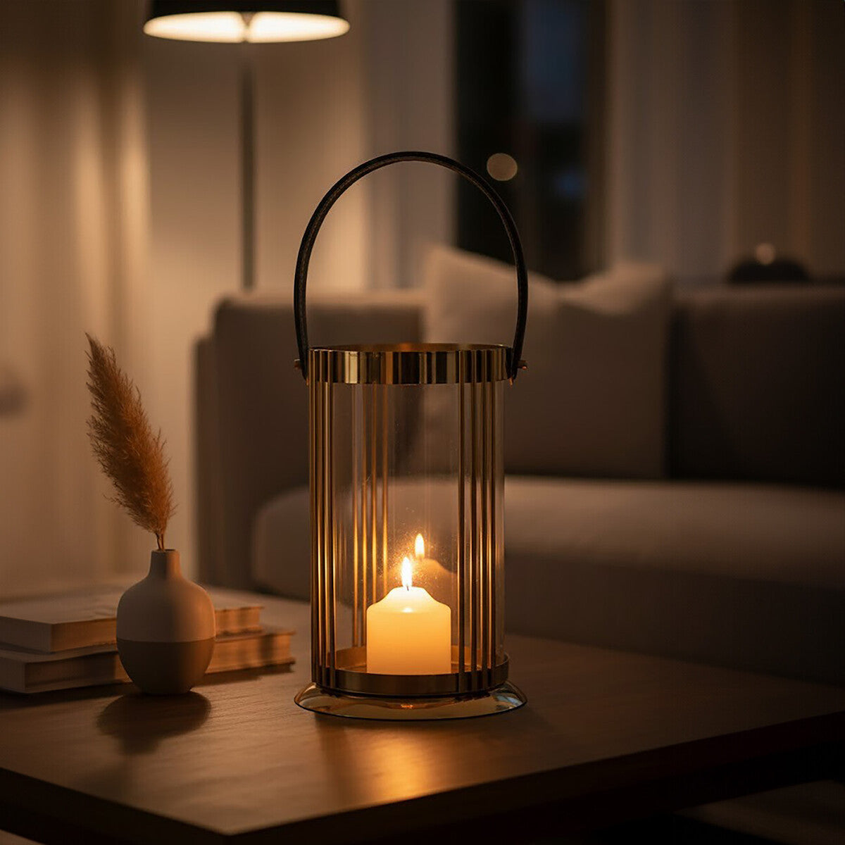 Astro Large Gold Finish Lantern - Image 2