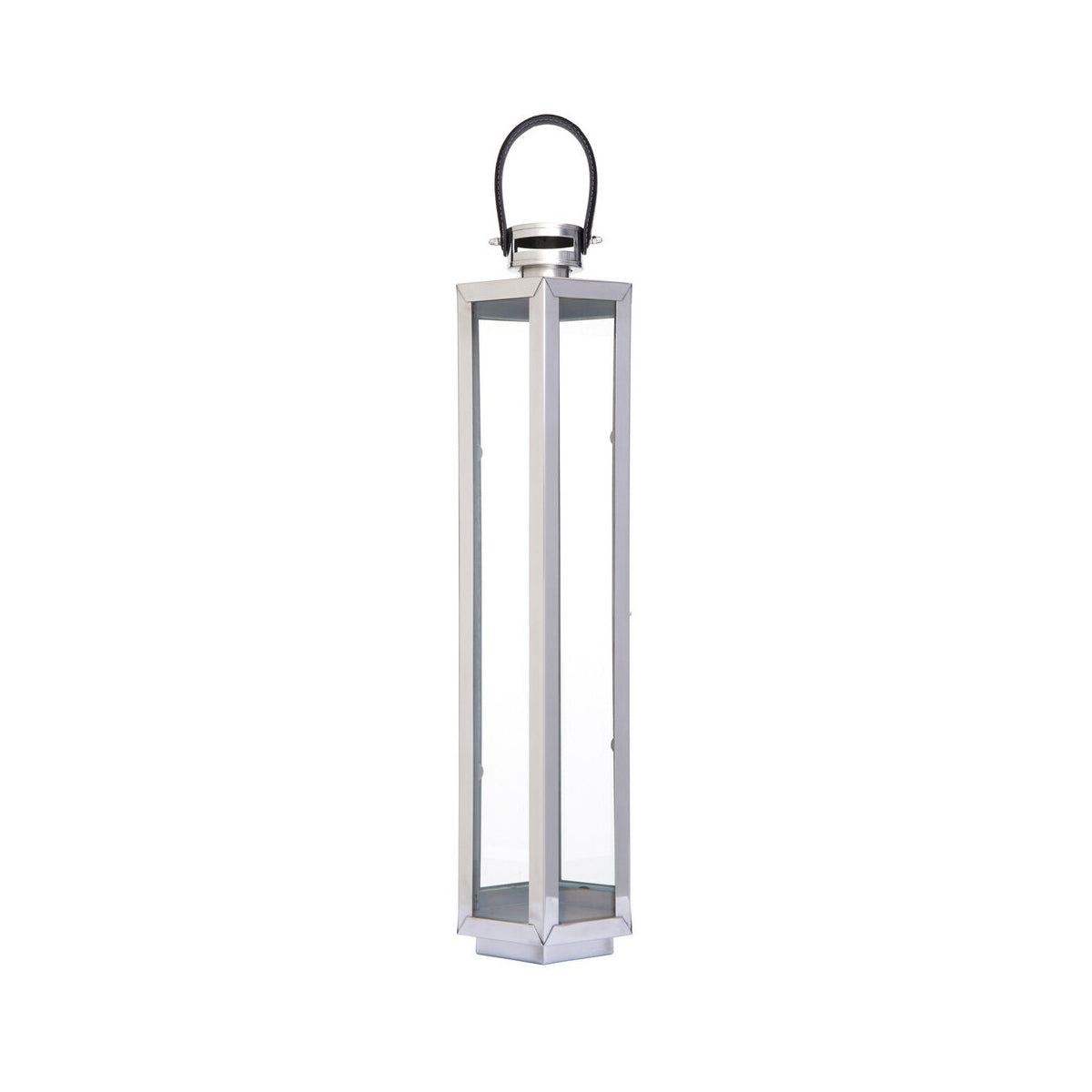 Herber Large Silver Finish Lantern