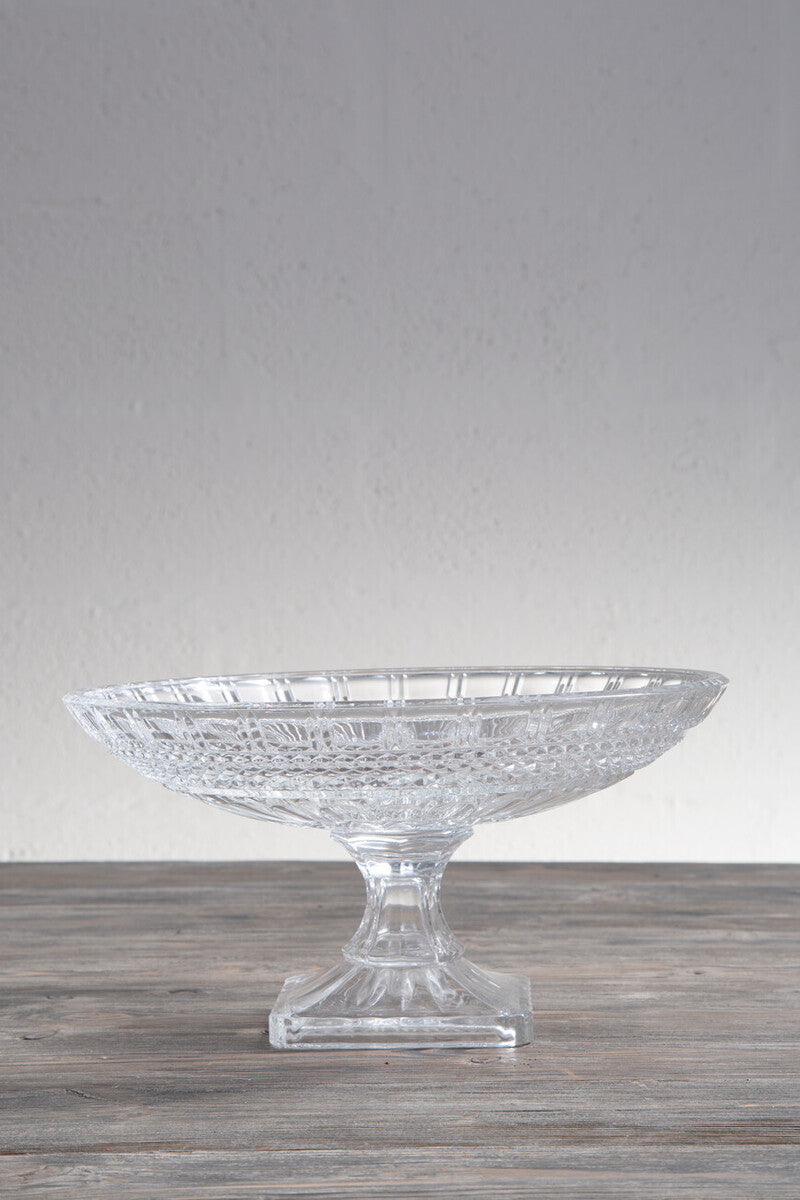Savita Clear Glass Fruit Bowl with Wide Lip