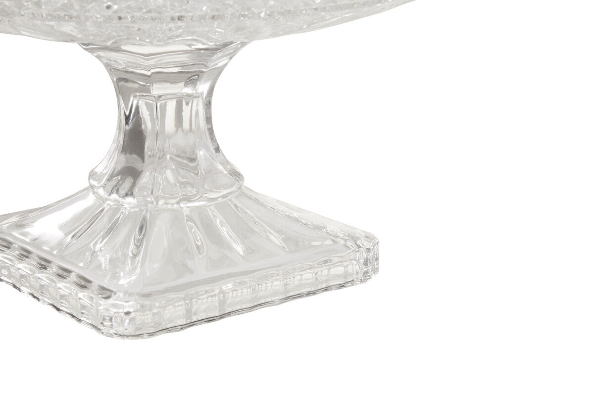 Savita Clear Glass Fruit Bowl with Wide Lip