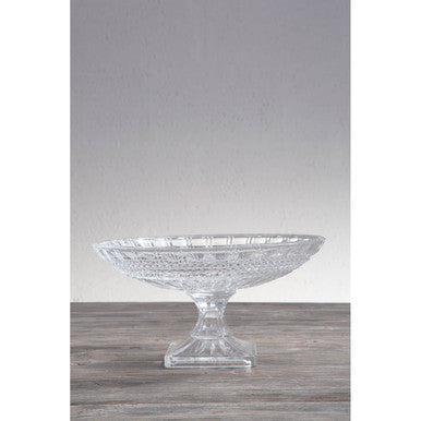 Savita Clear Glass Fruit Bowl with Wide Lip