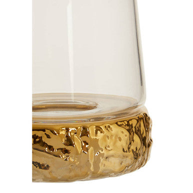 Martele Small Gold Hurricane Candle Holder