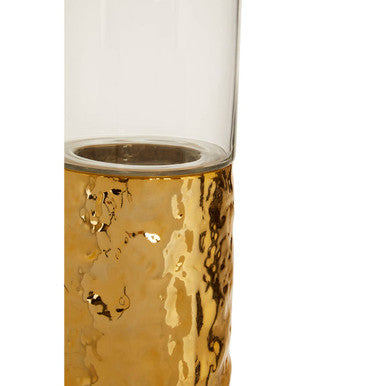 Martele Large Pillar Gold Candle Holder - Image 5