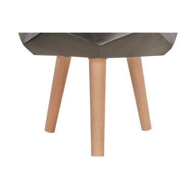 Darnell Small Black Geometric Planter with Legs