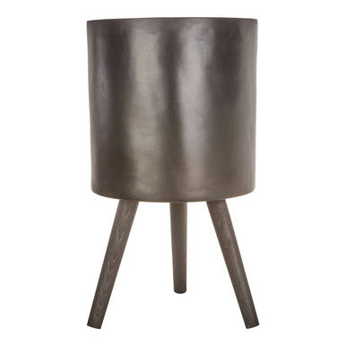Darnell Large Black Finish Planter