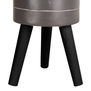 Darnell Small Black And White Finish Planter