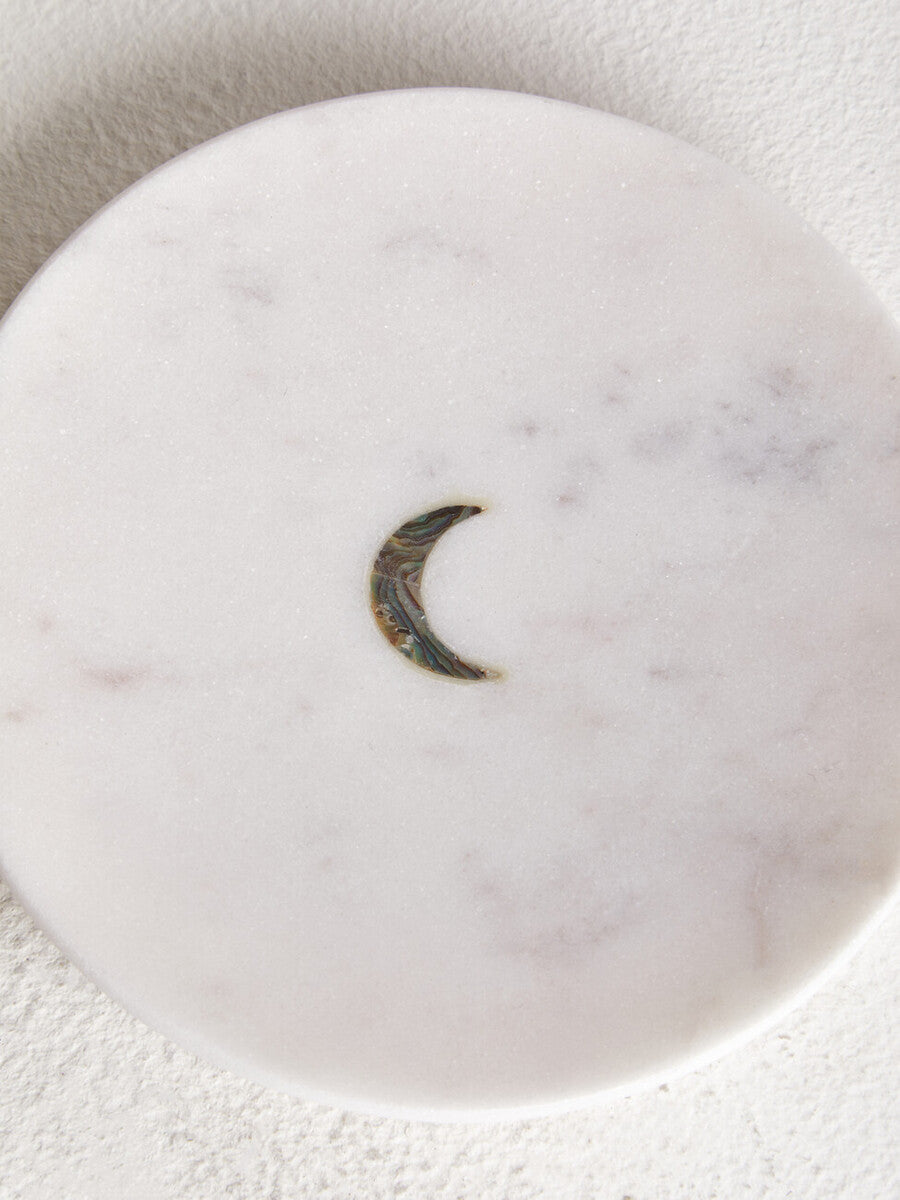 Marella White Marble Trinket Dish