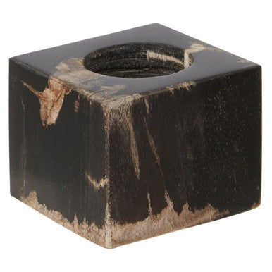 Relic Dark Petrified Wood Tealight Holder - Image 3