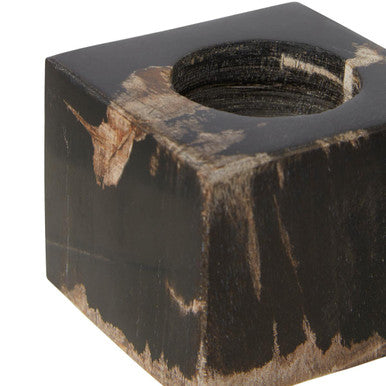 Relic Dark Petrified Wood Tealight Holder - Image 4