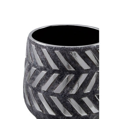 Helaine Grey and Silver Large Ceramic Planter - Image 7
