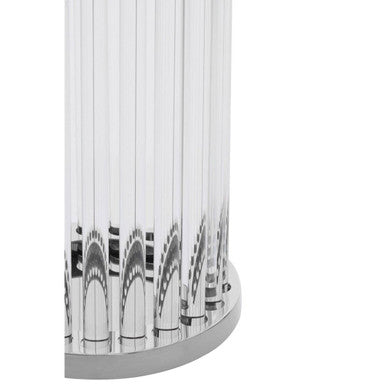 Franklin Large Silver and Glass Candle Holder