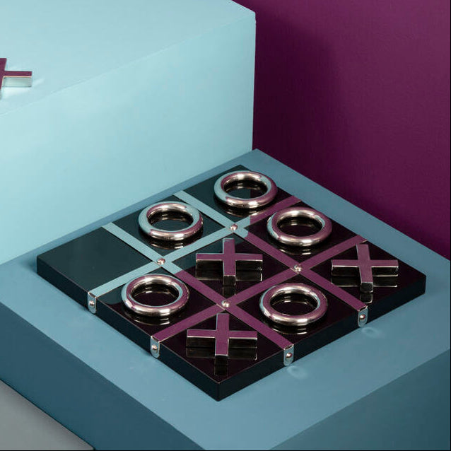 Flos Black And Silver Tic Tac Toe Game - Image 2
