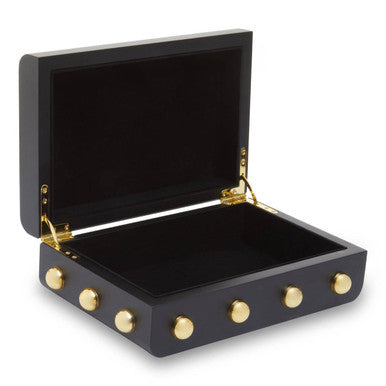 Frida Small Black and Gold Trinket Box