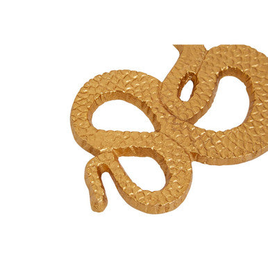 Serpent Gold Set of 4 Coasters with Holder