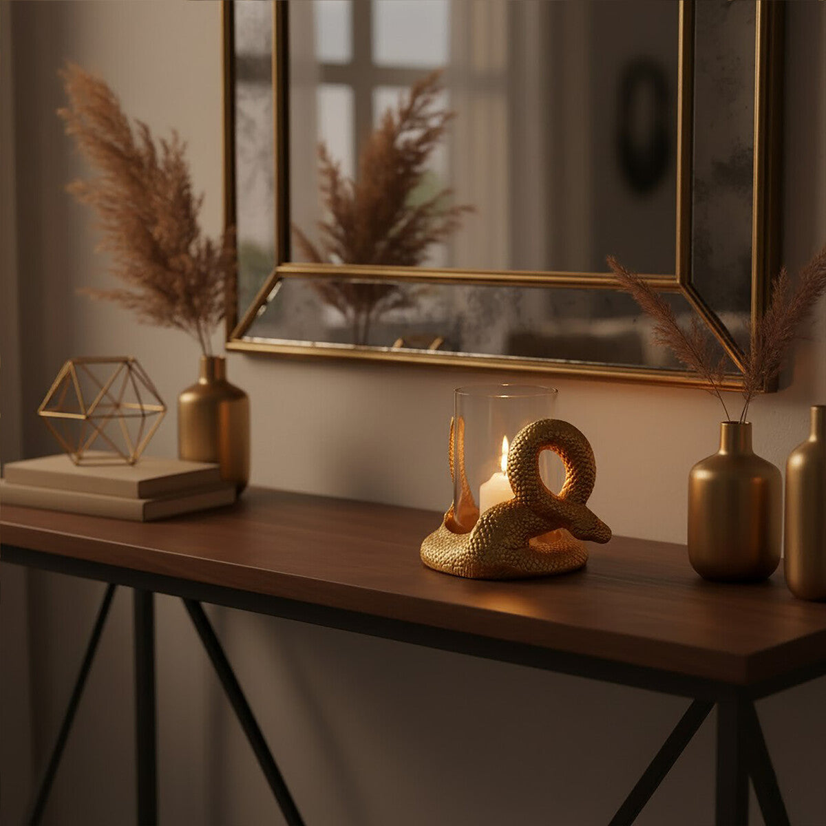 Serpent Gold Candle Holder - Image 2