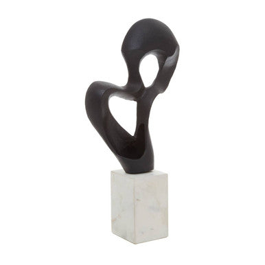 Mirano Black Finish Knot Sculpture