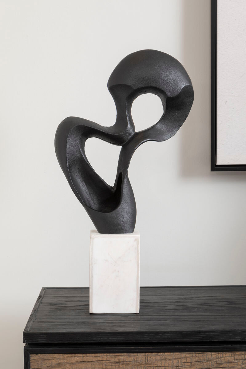 Mirano Black Finish Knot Sculpture