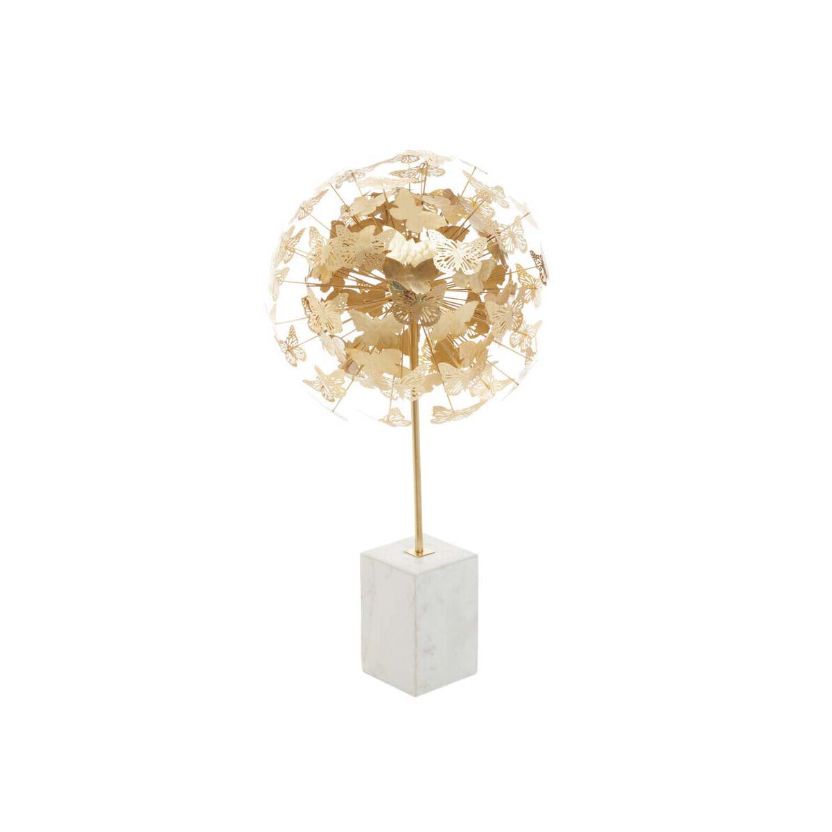 Mirano Gold Finish Butterfly Sculpture
