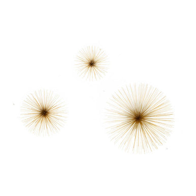 Mirano Set Of 3 Gold Finish Starburst Wall Decor - Image 12