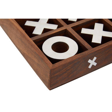 Churchill Games Brown Wood Noughts And Crosses