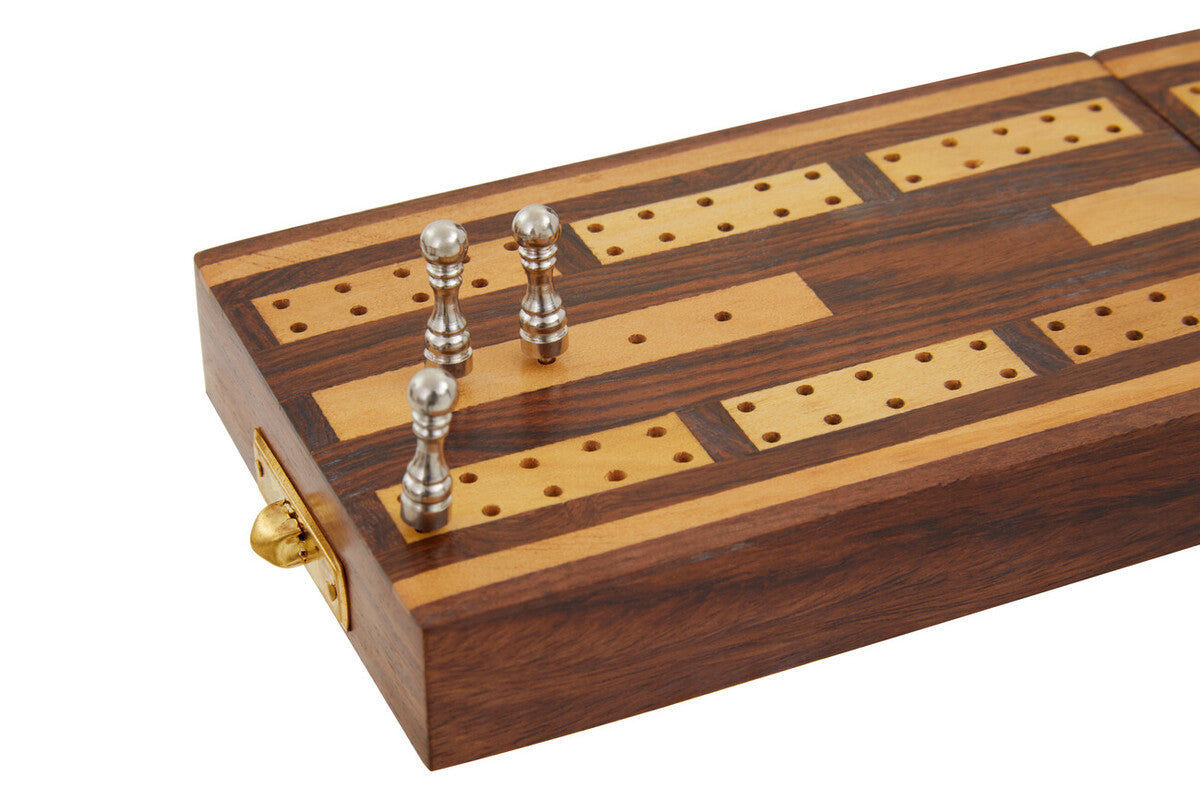 Churchill Games Sheesham Wood Cribbage Set