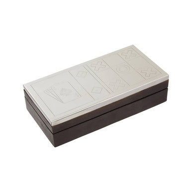 Churchill Games 3 In 1 Noughts & Crosses Dice and Playing Cards Set