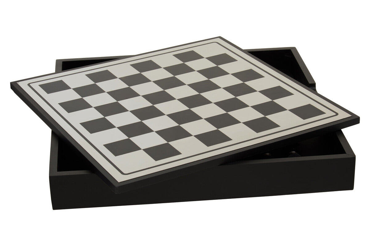 Churchill Games Black And Silver Chess Set