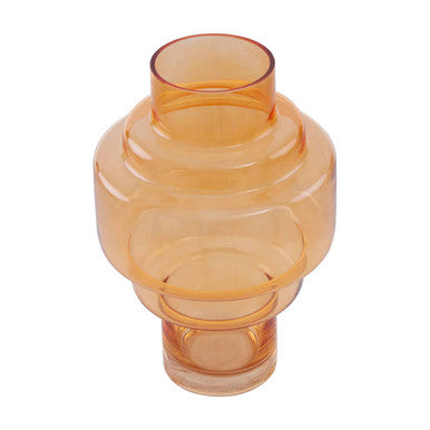 Cayden Small Orange Glass Vase