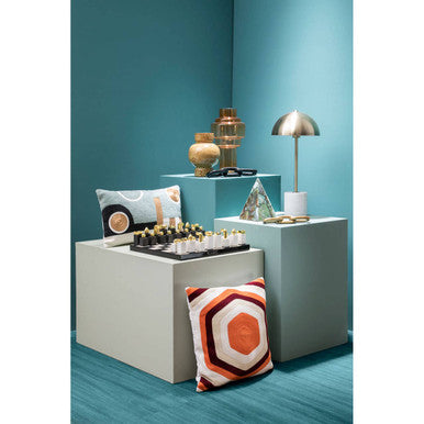 Cayden Large Orange Glass Vase