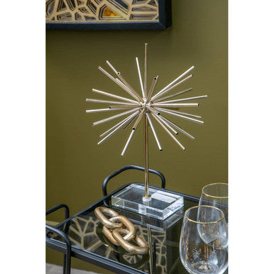 Prato Small Gold Aluminium Chain Sculpture - Image 4