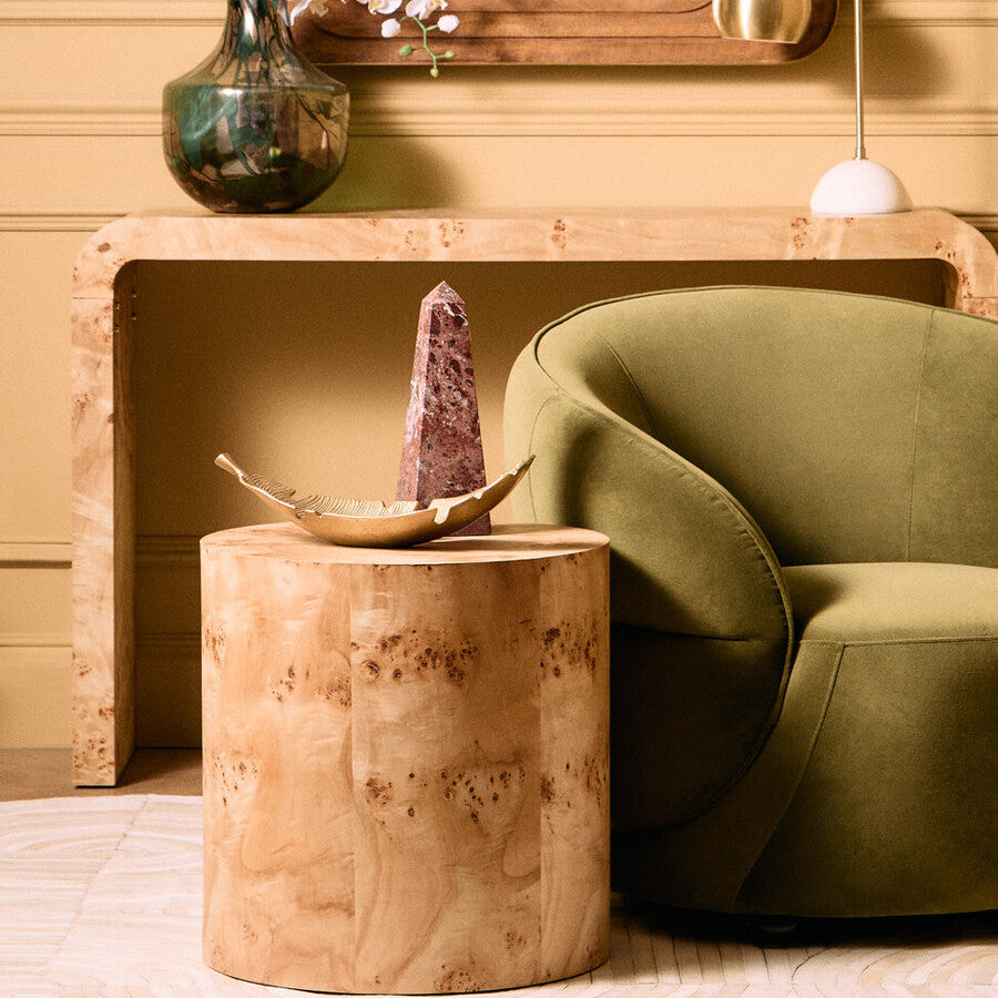 Prato Gold Finish Curved Leaf Dish - Image 2