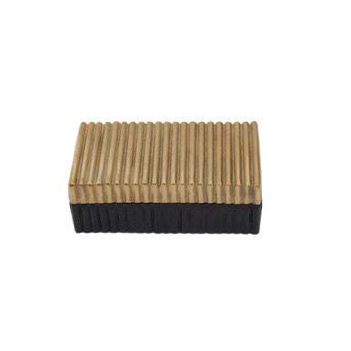 Deomali Small Two Toned Gold and Black Trinket Box