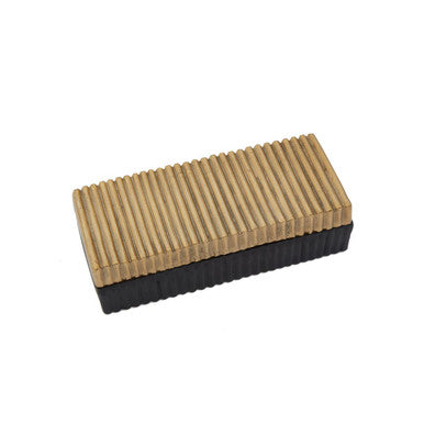 Deomali Large Two Toned Gold and Black Trinket Box