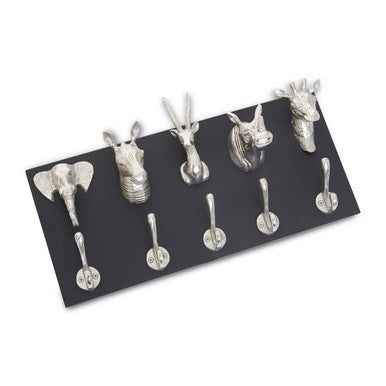 Safari Animal 5 Hook Wall Hanger