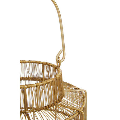 Enzo Small Gold Wire Lantern