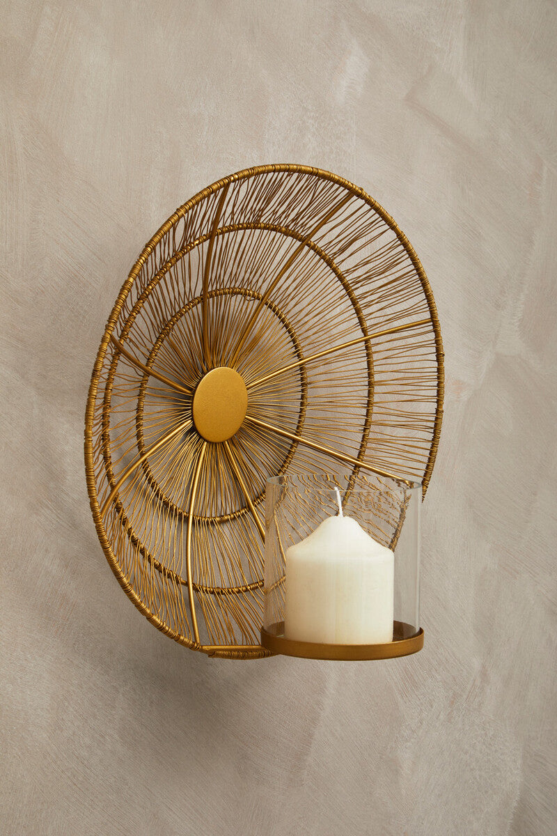 Enzo Gold Wire Wall Sconce