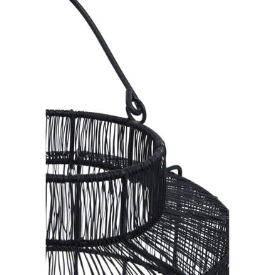 Enzo Large Black Wire Lantern