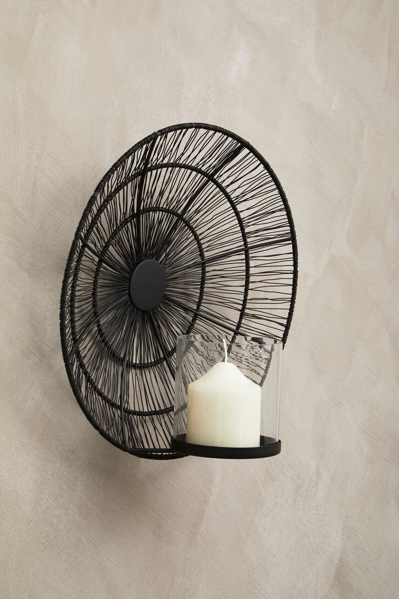 Enzo Black Wire Wall Sconce