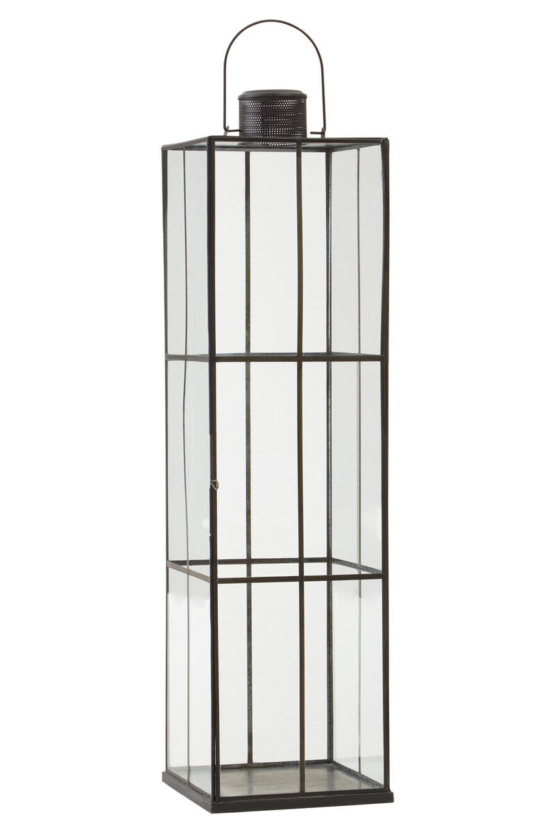 Preston Antique Black Finish Large Lantern - Image 2