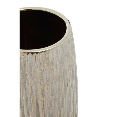 Hesper Small Silver Ceramic Vase