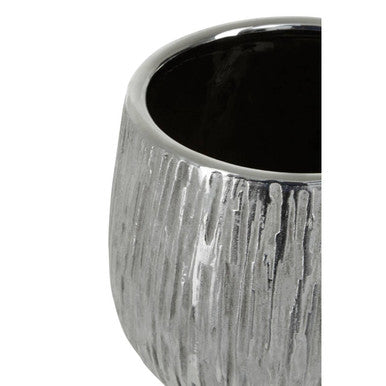Hesper Small Silver Ceramic Planter