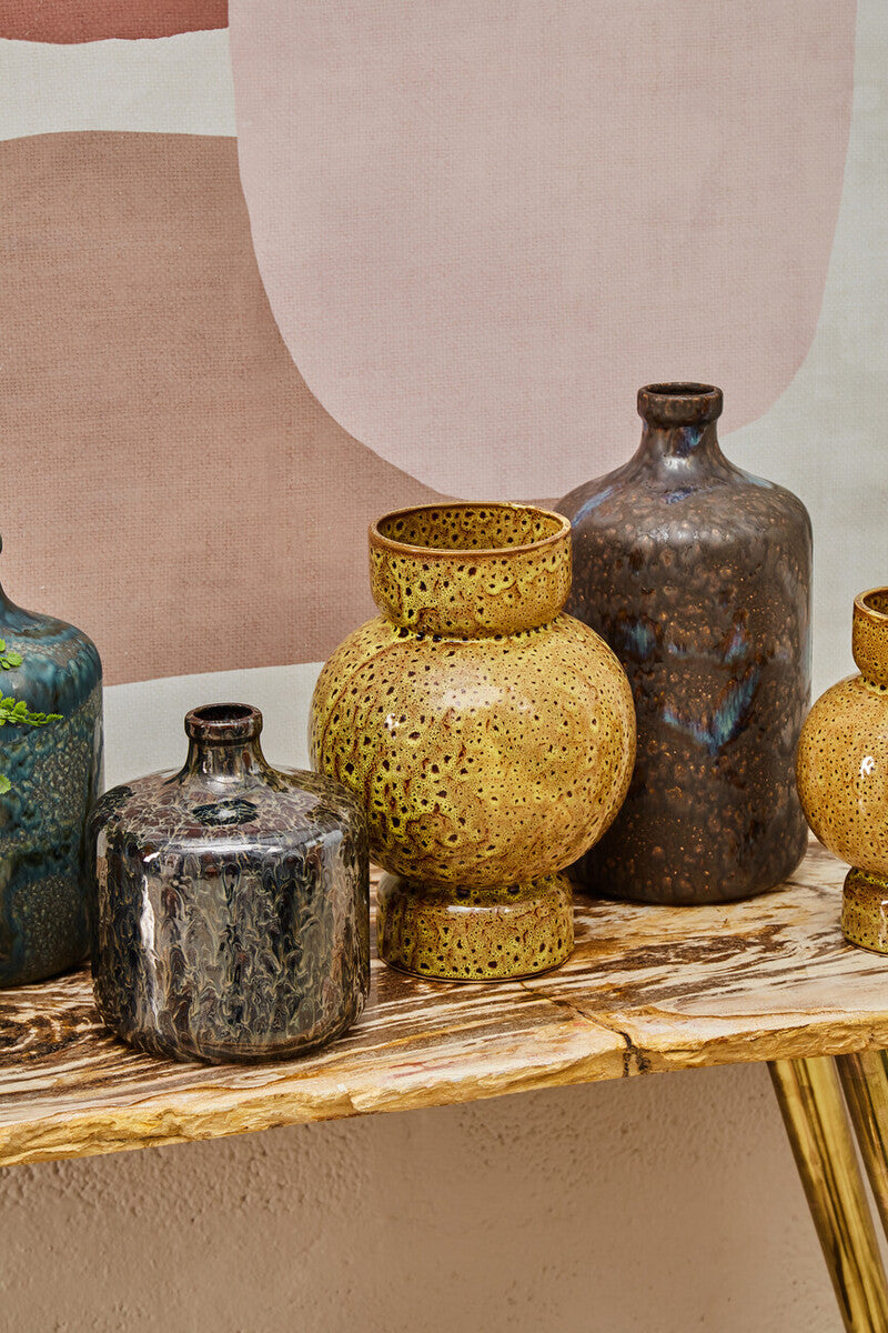 Silas Dark Blue Bottle Vase