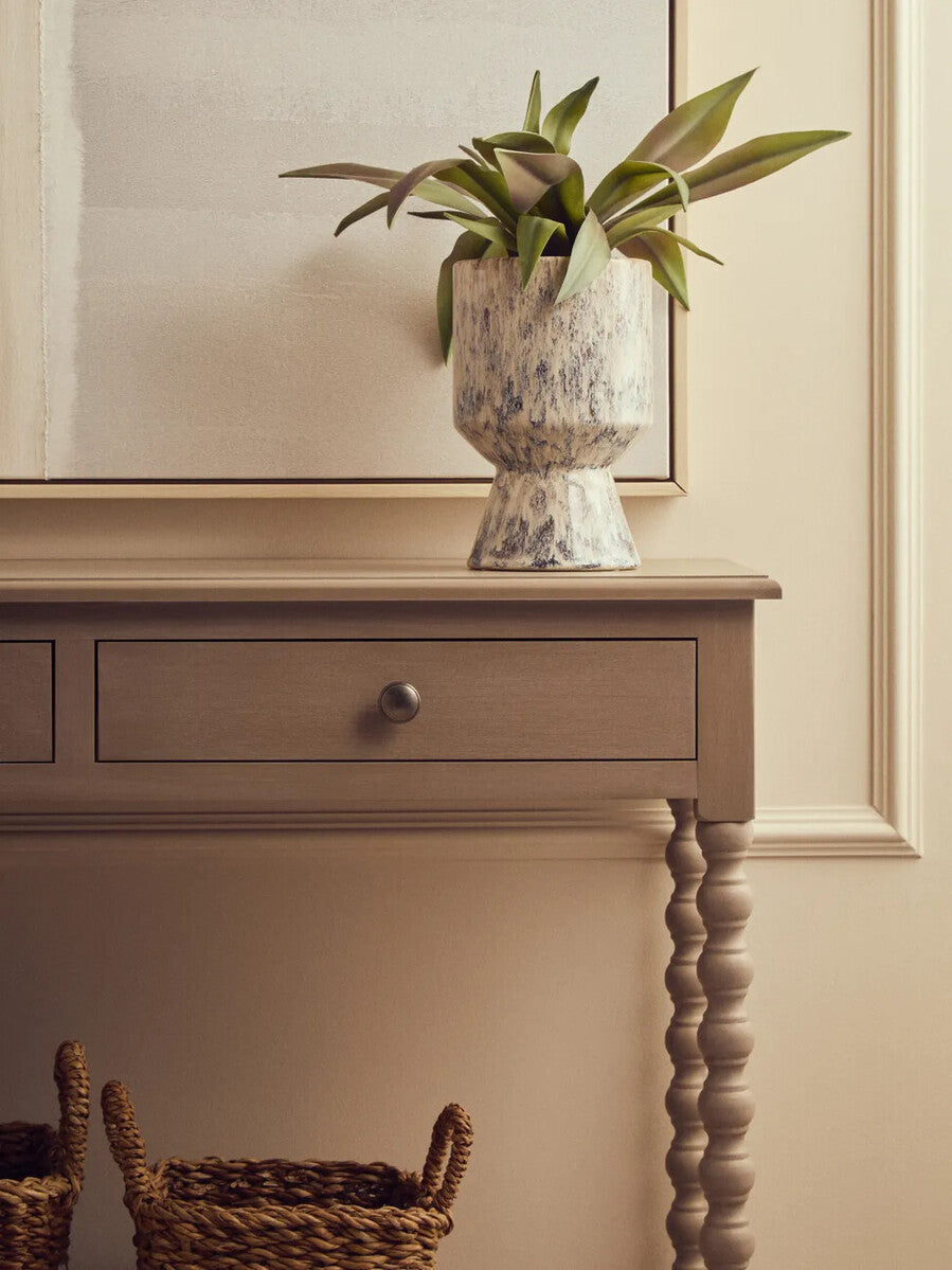 Shai Small Beige Speckled Planter