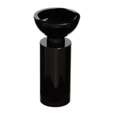 Carrie Small Black Crystal Candle Holder