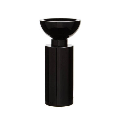 Carrie Small Black Crystal Candle Holder