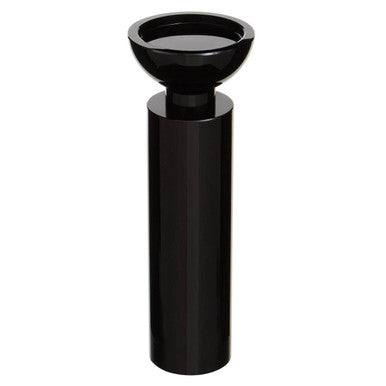 Carrie Large Black Crystal Candle Holder