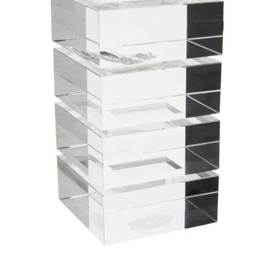 Carrie Clear Finish Small Candle Holder